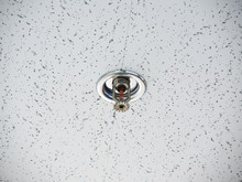 Low Angle View Of Fire Sprinkle On Ceiling