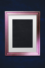 Wall Mural - pink blank frame mockup