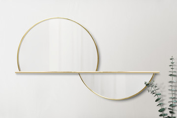 Canvas Print - semicircle mirror mockup psd