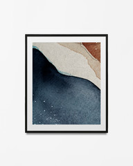Wall Mural - Watercolor frame in a frame psd
