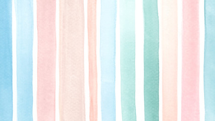 Wall Mural - Striped watercolor banner