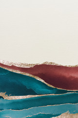 Wall Mural - Watercolor and glitter banner