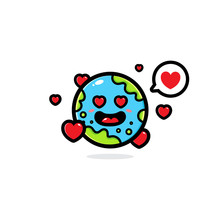 Earth Vector Design Filled With Love