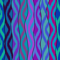 Poster - Seamless vector background in the bohemian style.