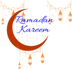 Ramadan Kareem greeting background design. Vector illustration 