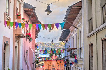 Wall Mural - Historical center of Quito, Ecuador