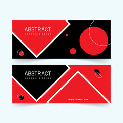 Wall Mural - Abstract Banner Template Design. Horizontal header, web banner. Social Media Cover ads banner, flyer, social networks, talk bubble, poster. Vector illustratio
