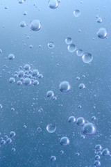 Wall Mural - Colored air bubbles in water