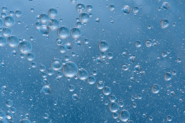 Wall Mural - Colored air bubbles in water