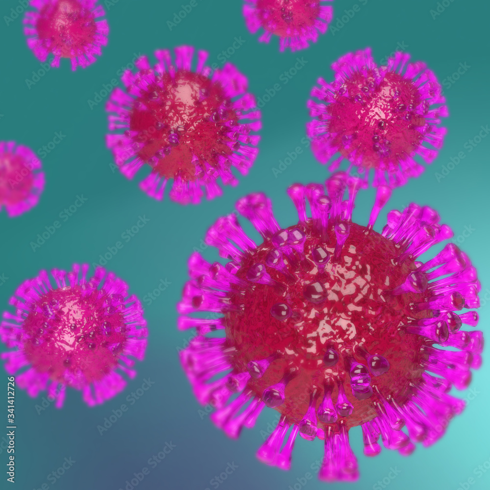 Coronavirus Covid-19 Antibodies Runnig Infection Blood Cells Circulatory System Isolated
