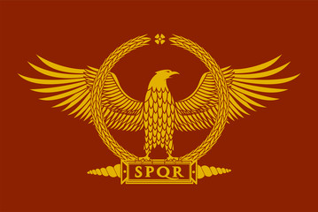 Wall Mural - Roman eagle logo vector illustration
