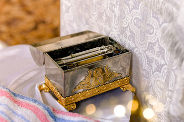 church casket in the orthodox church