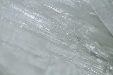 Wall Mural - beautiful ice structure, ice crystals in macro shot, always winter