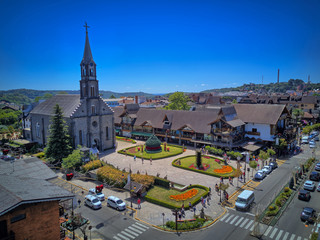 Wall Mural - Aerial view of Gramado, Rio Grande do Sul, Brazil.