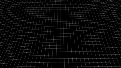 Poster - Vector perspective grid. Detailed lines forming an abstract background
