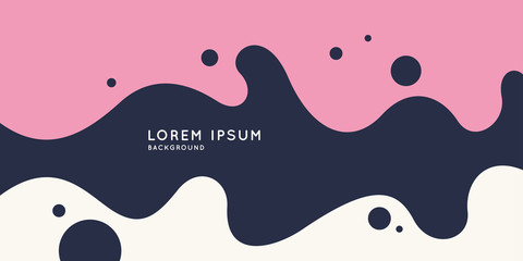 Fototapete - Modern backgrounds with abstract elements and dynamic shapes. Compositions of colored spots. Vector illustration.