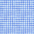 Watercolor gingham, seamless vector pattern	
