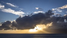 Smooth Sunset Timelapse With Dramatic Rays And Late Color From West Maui