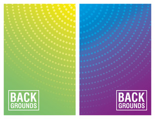 two vibrant colors background icon