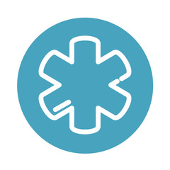 Poster - medical service and health care block style icon