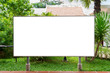 © CasanoWa Stutio - blank billboard ready for new advertisement at green park zone