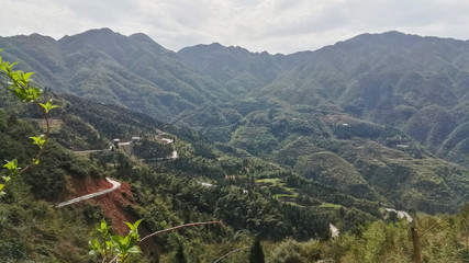 Sticker - mountain landscape in the mountains