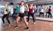 © JackF - Friendly positive people learning zumba steps