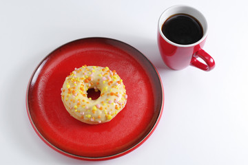 Wall Mural - Donut and coffee