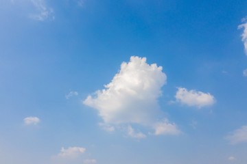 Wall Mural - Bright Blue sky with cloud gold after rain