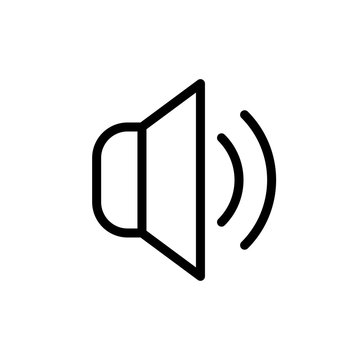 speaker icon vector symbol template design trendy
