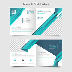 Wall Mural - Multipurpose modern corporate square bi-fold brochure design template