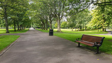Park Bench In Victoria Park Aberdeen