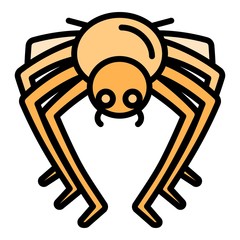 Poster - Bug spider icon. Outline bug spider vector icon for web design isolated on white background