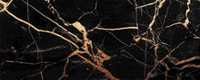 Black And Gold Cracked Marble Texture Frame Background