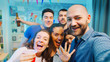 © DC Studio - Pov of cheerful young man in a room partying with his friends