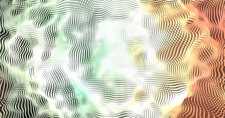 Wall Mural - abstract grid shape landscape background. 3d rendering