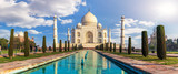 Taj Mahal in India, panoramic view, Agra, Uttar Pradesh