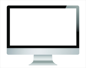 Leinwandbilder - I mac screen copy. Isolated / transparent computer monitor.