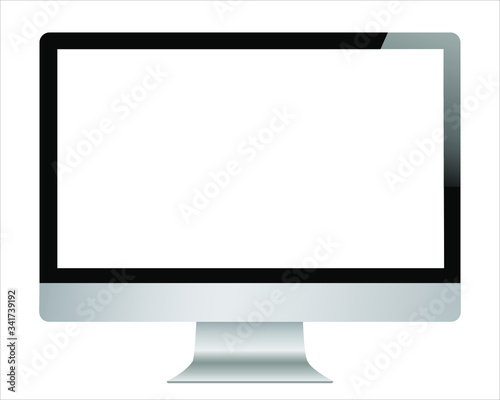 Fotomural I mac screen copy. Isolated / transparent computer monitor.