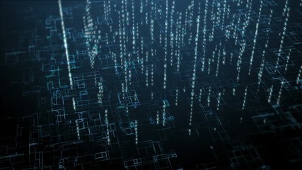 Digital binary code background