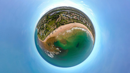 Wall Mural - Little Planet of Guarajuba beach, located 42 km from Salvador, in the municipality of Camacari, Brazil