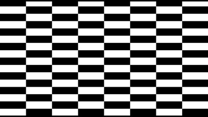 Poster - Black and white pattern checkers vertical. Future geometric patterns motion background