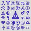 © Adam Hale Design - Pixel Art Universal Signs & Symbols Flat Icon Pack