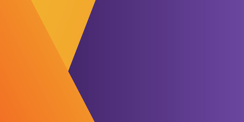 Poster - Modern 3d orange yellow purple abstract background with lines and square shape gradation color. Vector illustration design for presentation, banner, cover, web, flyer, card, poster, wallpaper, texture