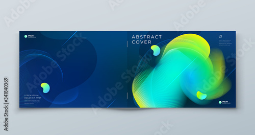 Dark Horizontal Liquid Abstract Cover Background Design Landscape Fluid Dynamic Element For Modern Brochure Banner Poster Flyer Or Presentation Template With Line Pattern Buy This Stock Vector And Explore Similar Vectors