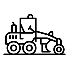 Poster - Business grader machine icon. Outline business grader machine vector icon for web design isolated on white background