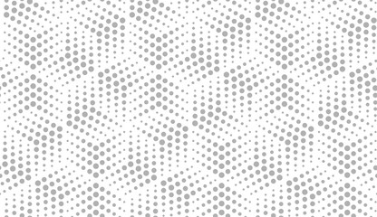 Abstract geometric pattern with points. A seamless vector background. White and grey ornament. Graphic modern pattern. Simple lattice graphic design