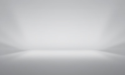 Wall Mural - abstract studio room background for product show with elegant light , gray and white abstract. gradi