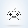 Game controller line icon. Video game console. illustration