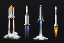 Realistic Rockets Transparent Set